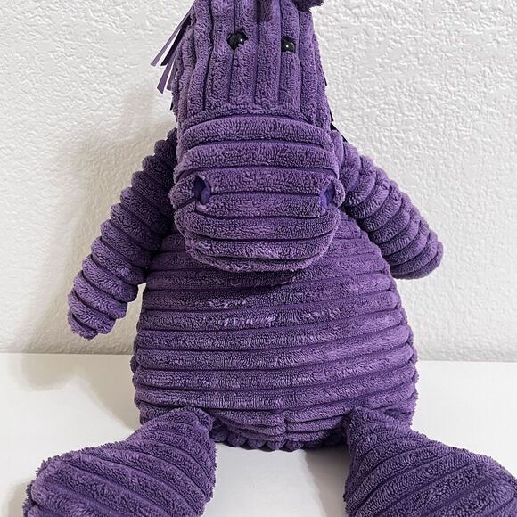 Jellycat Cordy Roy Purple Horse Plush Stuffed Animal Ribbon Tail 16" NO TUSH TAG - Picture 3 of 16